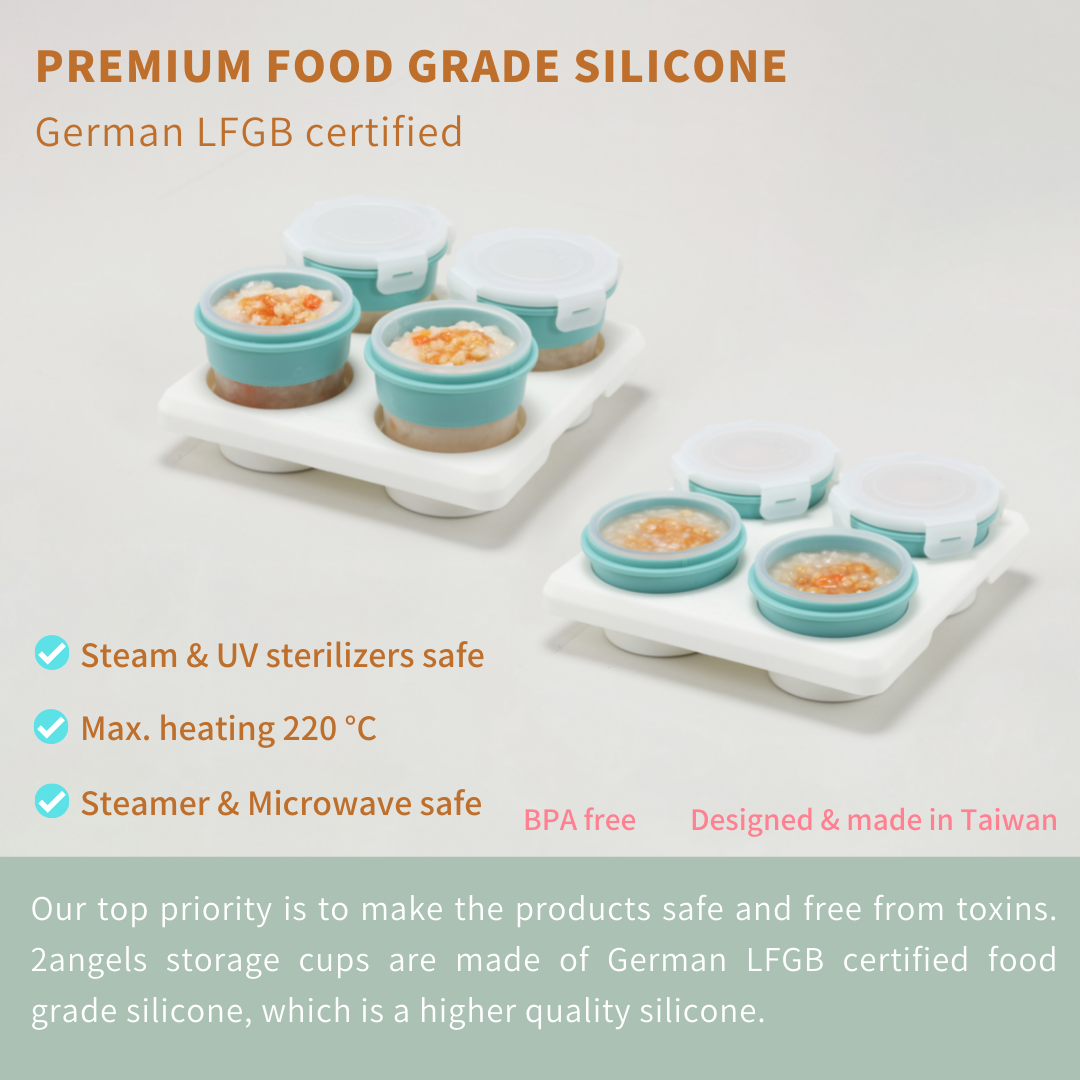 2angels baby food containers meet German LFGB standard